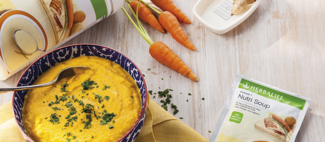 nutri soup com cenoura e gengibre